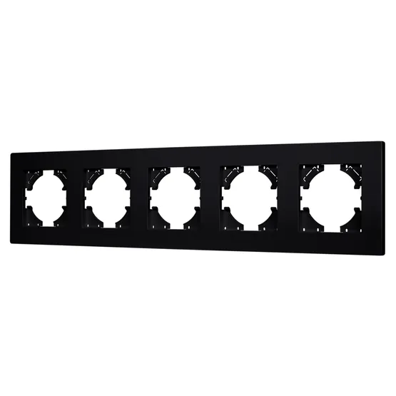 Фото #1 товара Рамка пластиковая FRM-PERIO-PL-5-BK (Arlight, -)