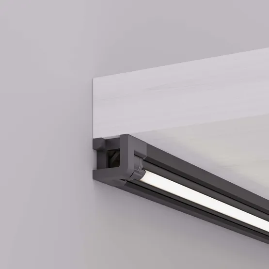 Фото #3 товара Профиль с экраном SL-KANT-H10-ROTATE-2000 IRON GREY (Arlight, Алюминий+пластик)