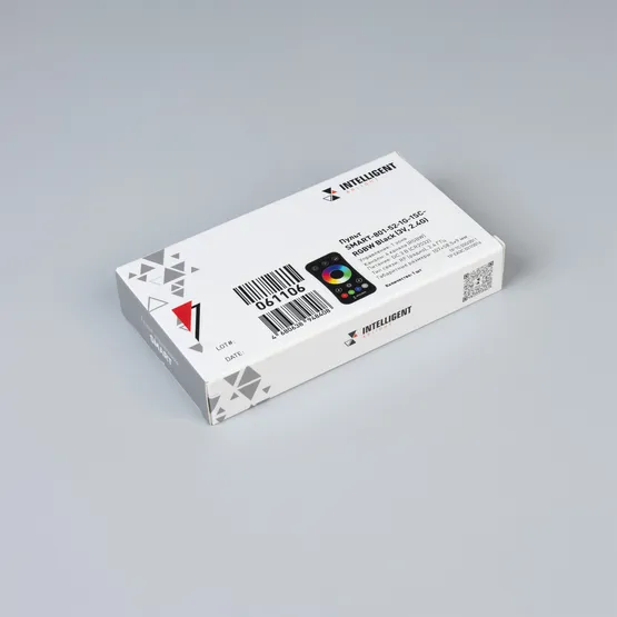 Фото #3 товара INTELLIGENT ARLIGHT Пульт SMART-801-52-1G-1SC-RGBW Black (3V, 2.4G) (IARL, IP20 Пластик, 5 лет)