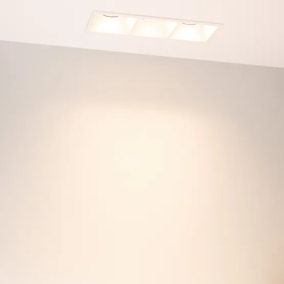 Фото #4 товара Светильник MS-FLOW-BUILT-S230x85-3x6W Warm3000 (WH, 55 deg, 230V) (Arlight, IP20 Металл, 5 лет)