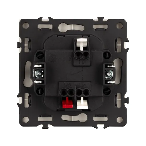 Фото #3 товара Механизм выключателя одноклавишный проходной LED SWT-NOBE-MKP1-SFPL-L-GD (230V, 10A) (Arlight, Золотой песок)