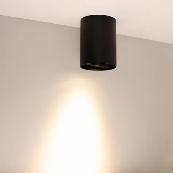 Фото #4 товара Светильник SP-FOCUS-R110-18W Warm3000 (BK, 24 deg, 230V) (Arlight, IP54 Металл, 5 лет)