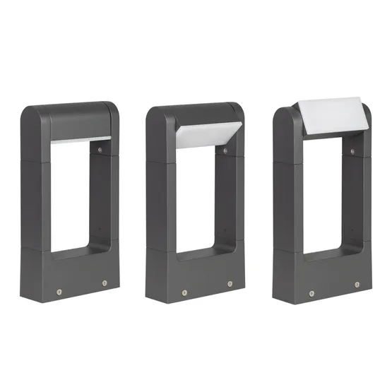 Фото #4 товара Светильник LGD-PATH-FRAME-ROTARY-H300-6W Warm3000 (GR, 111 deg, 230V) (Arlight, IP65 Металл, 3 года)