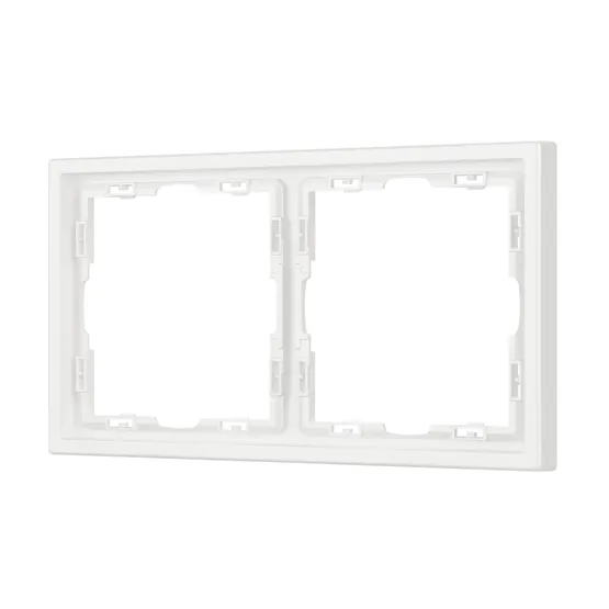 Фото #1 товара Рамка пластиковая FRM-NOBE-SFPL-2-WH (Arlight, Белый кварц)