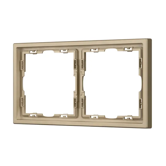 Фото #1 товара Рамка пластиковая FRM-NOBE-SFPL-2-GD (Arlight, Золотой песок)