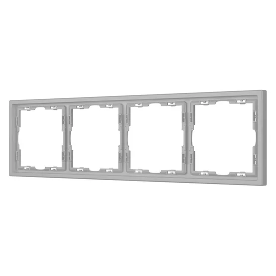 Фото #1 товара Рамка пластиковая FRM-NOBE-SFPL-4-IS (Arlight, Никель)