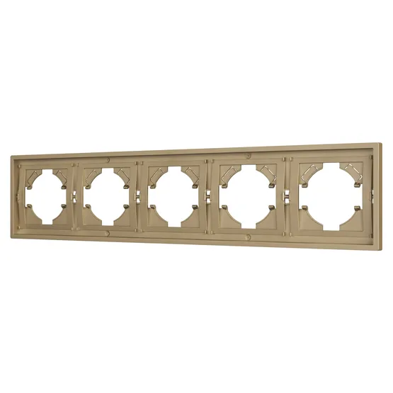 Фото #1 товара Рамка пластиковая FRM-TENDO-SFPL-5-GD (Arlight, Матовый песочный)