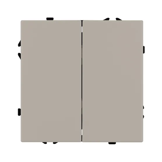 Фото #3 товара Механизм выключателя двухклавишный непроходной SWT-NOBE-MK02-SFPL-CA (230V, 10A) (Arlight, Кашемир)