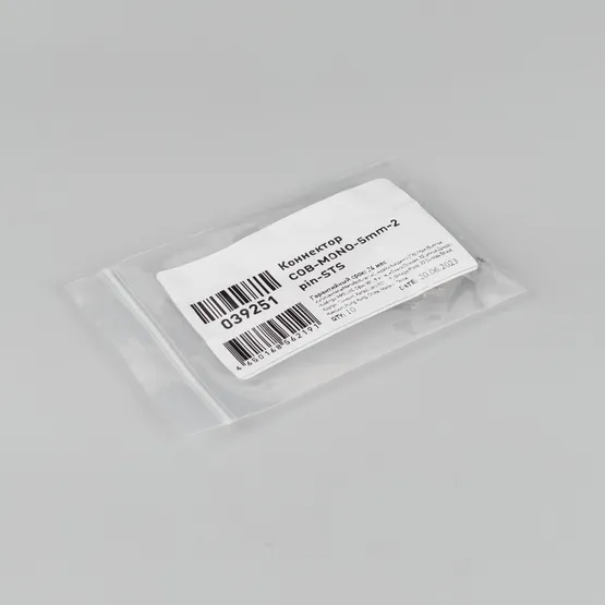 Фото #3 товара Коннектор COB-MONO-5mm-2pin-STS (Arlight, Лента-Лента)