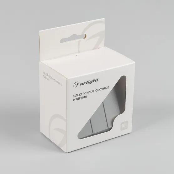 Фото #4 товара Механизм выключателя трехклавишный непроходной SWT-MK03-PL-GR-V (250V, 10A) (Arlight, -)