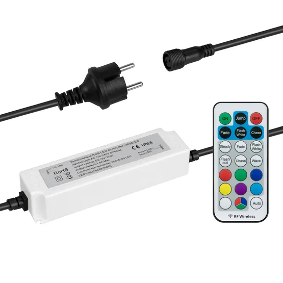 Фото #1 товара Контроллер ARD-CLASSIC-SYNC-RGB-4000LED Black (230V, 370W, RF ПДУ) (Ardecoled, Закрытый)