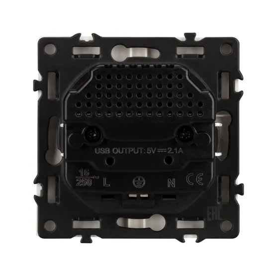 Фото #3 товара Механизм розетки с USB зарядкой SCT-NOBE-MUAA-SFPL-CA (230V, 16A) (Arlight, Кашемир)