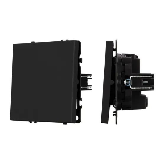 Фото #1 товара Механизм выключателя одноклавишный перекрёстный SWT-NOBE-MKX1-SFPL-BK (230V, 10A) (Arlight, Черный оникс)