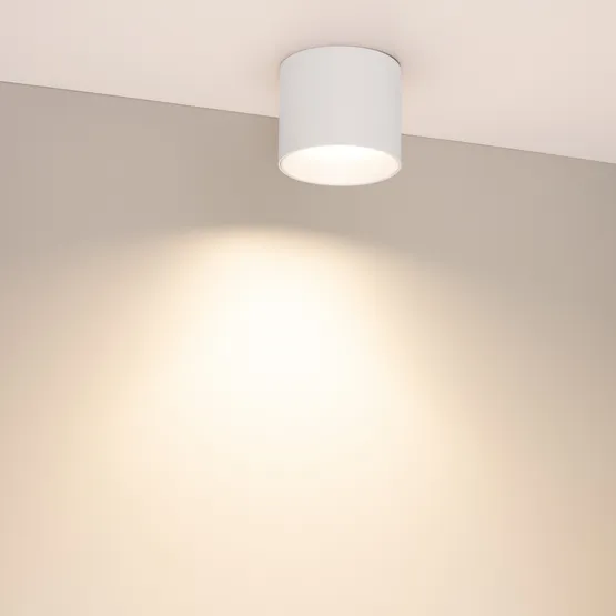 Фото #2 товара Светильник SP-BISCOTTO-R90-8W Warm3300-MIX (WH, 80 deg, 230V) (Arlight, IP54 Металл, 5 лет)