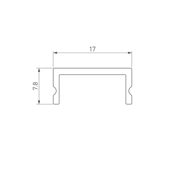 Фото #2 товара Экран SL-W17-2000 OPAL BLACK (Arlight, Пластик)