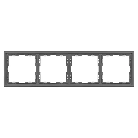 Фото #3 товара Рамка пластиковая FRM-NOBE-SFPL-4-GR (Arlight, Серый базальт)