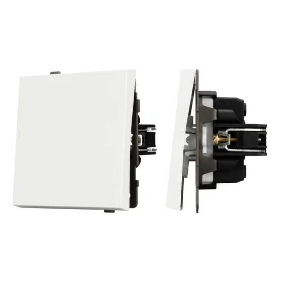 Фото #1 товара Механизм выключателя одноклавишный перекрёстный SWT-TENDO-MKX1-PL-WH (230V, 10A) (Arlight, Белый)