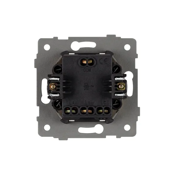 Фото #3 товара Механизм выключателя трехклавишный непроходной SWT-MK03-PL-GR-V (250V, 10A) (Arlight, -)