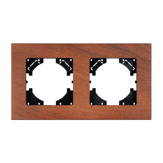 Фото #2 товара Рамка из натурального дерева FRM-XSILO-WD-2-NL (Arlight, -)