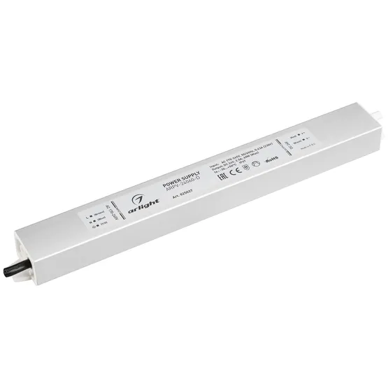 Фото #1 товара Блок питания ARPV-24060-D (24V, 2.5A, 60W) (Arlight, IP67 Металл, 3 года)
