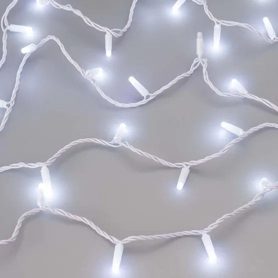 Фото #4 товара Светодиодная гирлянда ARD-STRING-CLASSIC-10000-WHITE-100LED-MILK-FLASH White (230V, 7W) (Ardecoled, IP65)
