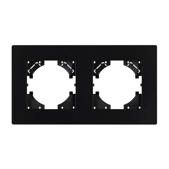 Фото #2 товара Рамка пластиковая FRM-PERIO-PL-2-BK (Arlight, -)