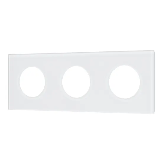 Фото #1 товара Рамка стеклянная FRM-GLARE-GC-3-WH (Arlight, -)