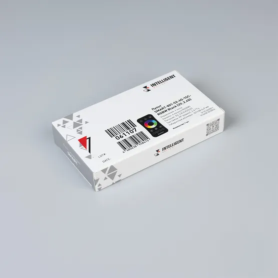 Фото #3 товара INTELLIGENT ARLIGHT Пульт SMART-801-52-4G-1SC-RGBW Black (3V, 2.4G) (IARL, IP20 Пластик, 5 лет)