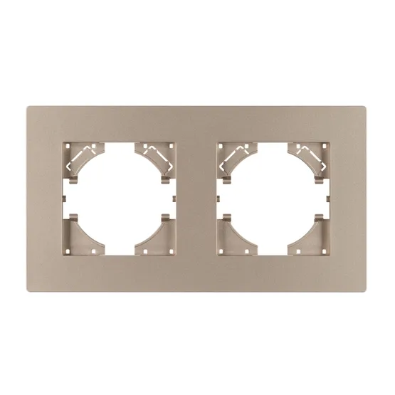 Фото #2 товара Рамка пластиковая FRM-PERIO-PL-2-GD (Arlight, -)