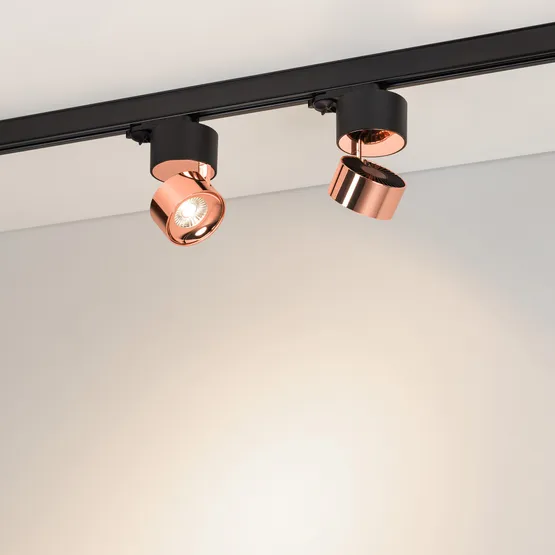 Фото #3 товара Светильник SP-PLURIO-TRACK-4TR-R77-9W Day4000 (BK-COP, 36 deg, 230V) (Arlight, IP20 Металл, 3 года)