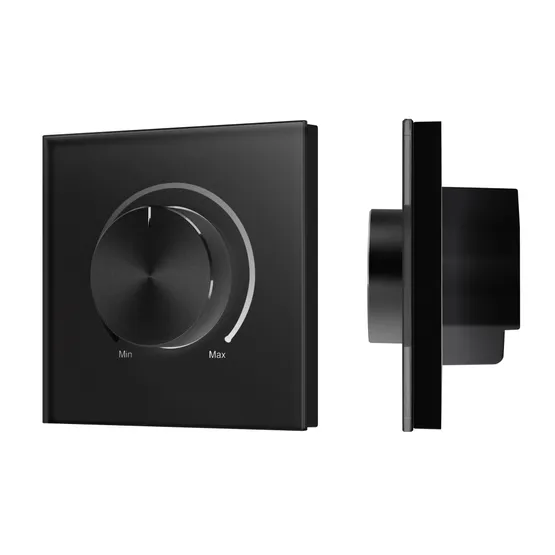 Фото товара INTELLIGENT ARLIGHT Роторная панель SMART-DALI-301-31-DT6/DT8 Черная (BUS/24V, встраив., 2.4G) (IARL, -)