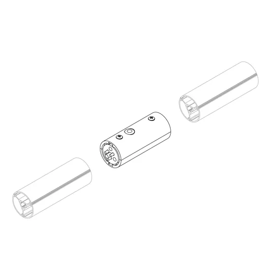 Фото #3 товара Соединитель профиля ROUND-D36-360-180 BLACK (Arlight, Алюминий)