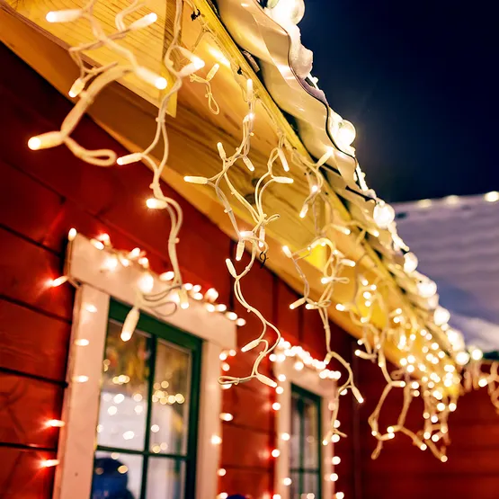 Фото #4 товара Светодиодная гирлянда ARD-EDGE-CLASSIC-2400x600-BLACK-88LED-MILK-STD Warm (230V, 6W) (Ardecoled, IP65)