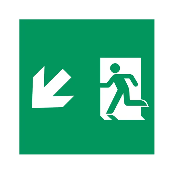 Фото товара Пиктограмма EMGP-MARK-MA-LDOWN (Человек, Вниз-Влево) (Arlight, Пластик)