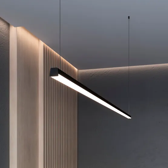 Фото #4 товара Профиль с экраном LINE-D-3030-2000 SQUARE OLIVE GREY+OPAL (Arlight, Алюминий)