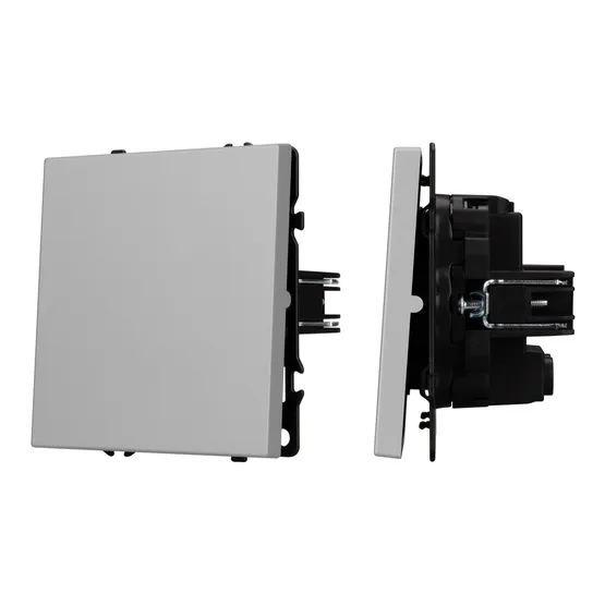 Фото #1 товара Механизм выключателя одноклавишный перекрёстный SWT-NOBE-MKX1-SFPL-IS (230V, 10A) (Arlight, Никель)