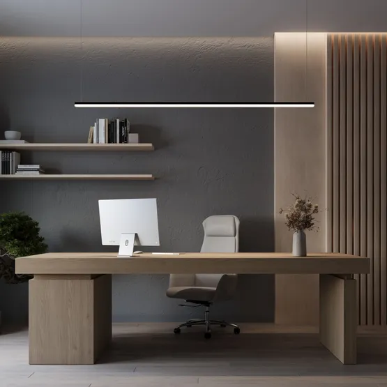 Фото #5 товара Профиль с экраном LINE-D-3030-2000 SQUARE OLIVE GREY+OPAL (Arlight, Алюминий)