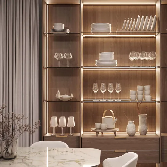 Фото #5 товара Профиль с экраном SL-KANT-H10-ROTATE-2000 CHAMPAGNE GOLD (Arlight, Алюминий+пластик)