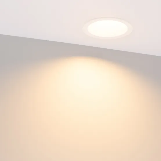 Фото #2 товара Светильник MS-DROP-BUILT-R105-14W Warm3000 (WH, 85 deg, 230V) (Arlight, IP54 Металл, 5 лет)