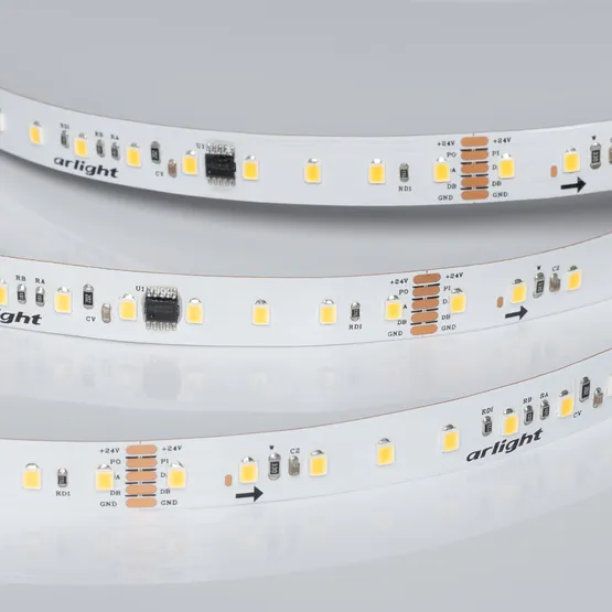 Фото #2 товара Светодиодная лента DMX-A96-12mm 24V Day4000-PX12 (14 W/m, IP20, 5m) (Arlight, CRI>90)