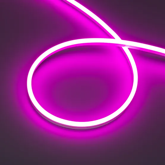 Фото #1 товара Светодиодная лента герметичная HALO-SIDE-A168-6x13mm 24V Pink (10 W/m, IP67, 2835, 5m) (Arlight, Силикон)