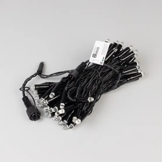 Фото #2 товара Светодиодная гирлянда ARD-STRING-CLASSIC-9000-BLACK-60LED-LIVE RGB-SPI (12V, 40W) (Ardecoled, IP65)