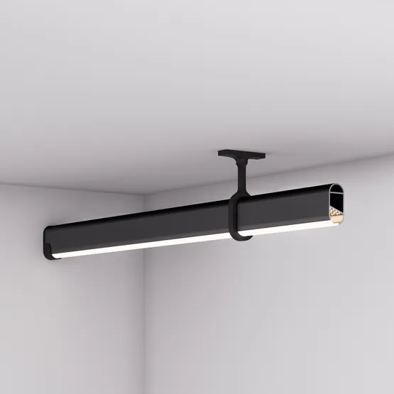 Фото #4 товара Профиль WARDROBE-1530-2000 ANOD BLACK (Arlight, Алюминий)