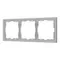 Минифото #1 товара Рамка пластиковая FRM-NOBE-SFPL-3-IS (Arlight, Никель)