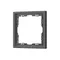 Минифото #1 товара Рамка пластиковая FRM-NOBE-SFPL-1-GR (Arlight, Серый базальт)