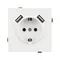 Минифото #3 товара Механизм розетки с USB зарядкой SCT-TENDO-MUAA-SFPL-WH (230V, 16A) (Arlight, Матовый белый)