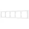 Минифото #1 товара Рамка пластиковая FRM-NOBE-SFPL-5-WH (Arlight, Белый кварц)