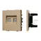 Минифото #1 товара Механизм сдвоенной компьютерной розетки SCT-NOBE-MPC2-SFPL-GD (RJ-45, CAT6) (Arlight, Золотой песок)