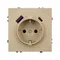 Минифото #2 товара Механизм розетки с USB зарядкой SCT-NOBE-MUAC-SFPL-GD (230V, 16A) (Arlight, Золотой песок)