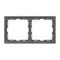Минифото #3 товара Рамка пластиковая FRM-NOBE-SFPL-2-GR (Arlight, Серый базальт)
